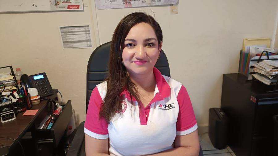 Selene Montero, titular del Módulo de Credencialización del INE en Piedras Negras, informó sobre los mecanismos de atención para personas en situación de calle.