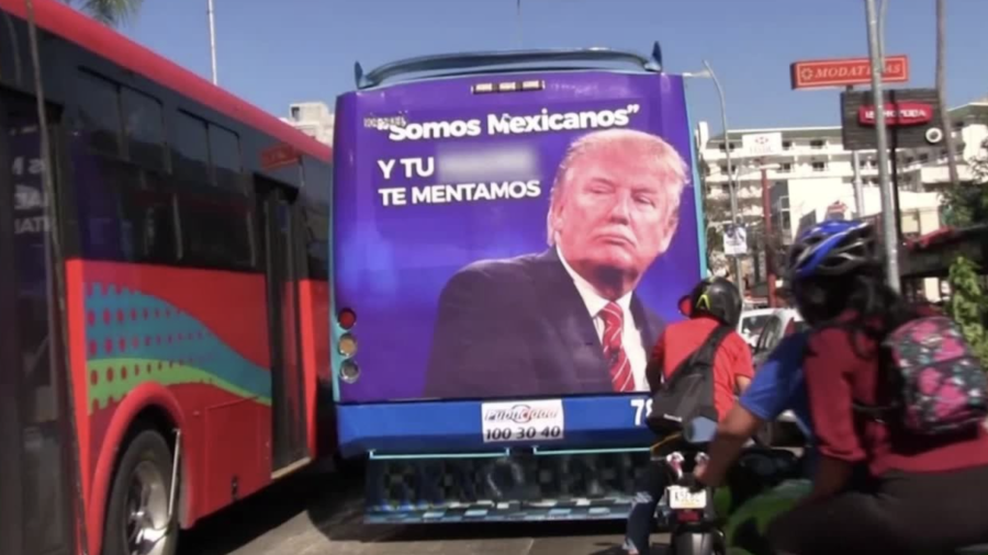 La iniciativa comenzó de manera visible en los camiones de la ruta Caleta-Centro.