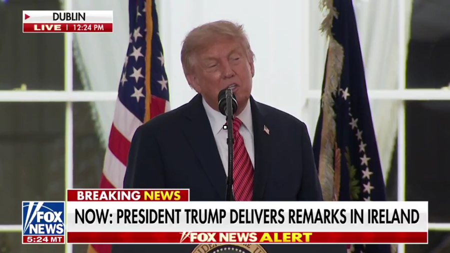 Donald Trump, presidente de EE.UU, en su visita a Dublín, Irlanda.
