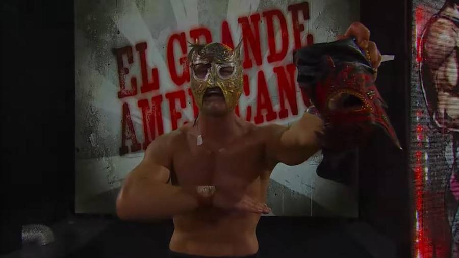 El Grande Americano venció al Original Grande Americano en la Arena Monterrey y se quedó con la máscara de Chad Gable en AAA Noche de los Grandes.