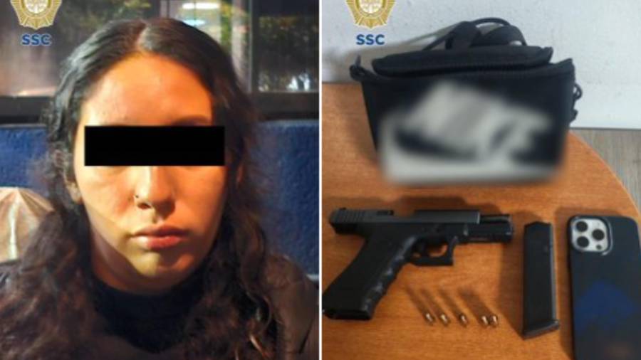 Al exterior del bar fue detenida una mujer que posiblemente ocultó el arma de fuego de uno de los sujetos que realizaron disparos.