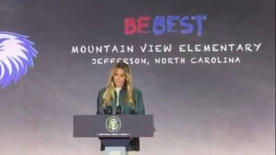 Melania Trump, primera dama de E.U, anuncia acuerdo con NVidia para integrar IA en el sistema educativo.
