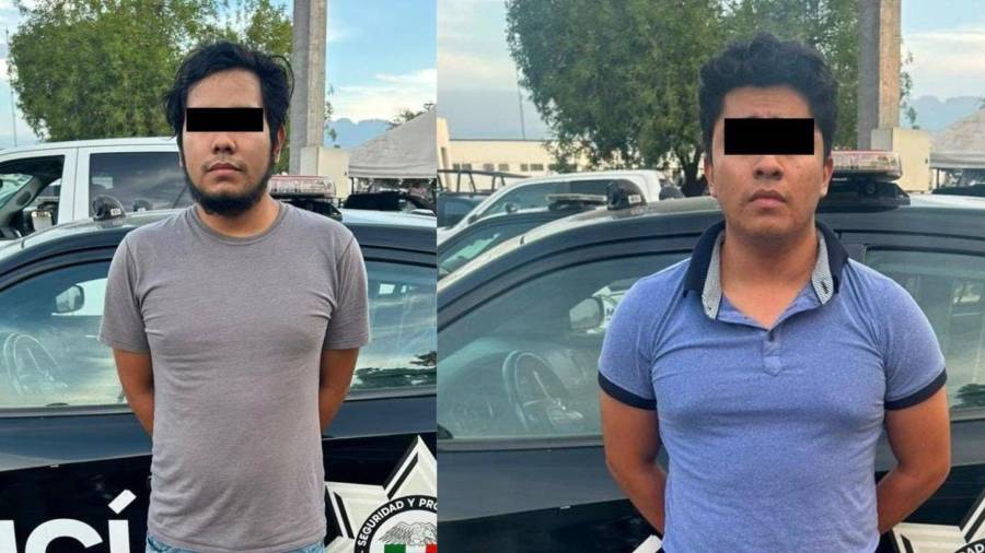 La detención ocurrió luego de que fueran detectados conduciendo de manera irregular un automóvil MG MG5.