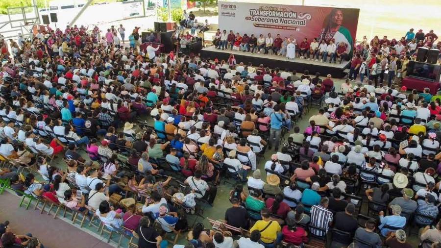 Morena comenzó con estas movilizaciones, luego de conocerse que Andy López Beltrán perdió su visa.