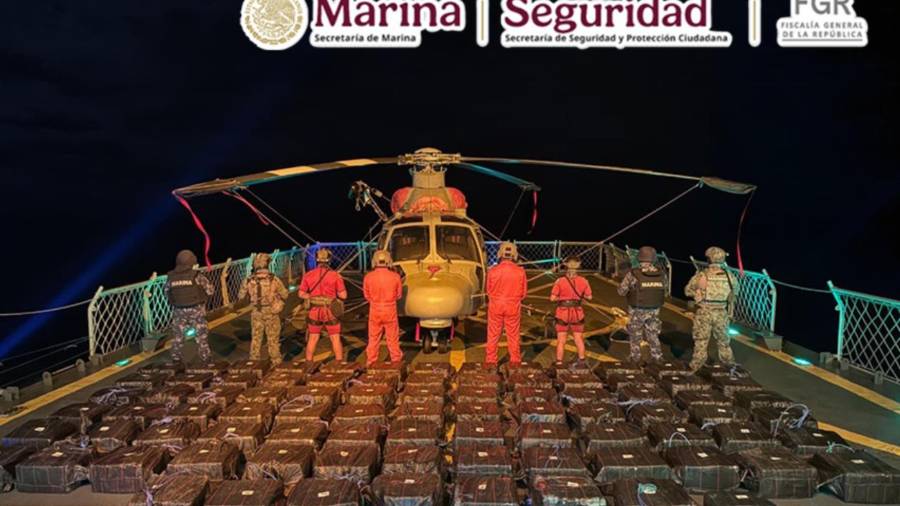 La acción fue realizada por personal de la Armada de México en funciones de Guardia Costera.