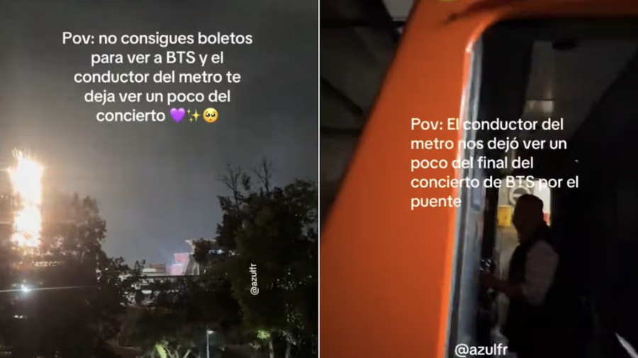 Un conductor del Metro de la Ciudad de México se volvió tendencia en redes sociales luego de detener brevemente la marcha de un tren para que fans de BTS pudieran observar parte del concierto.