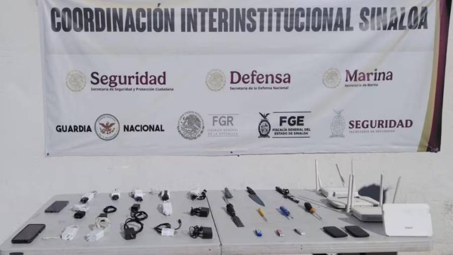 El decomiso se da en medio de un reforzamiento de operativos preventivos en los penales de Sinaloa.