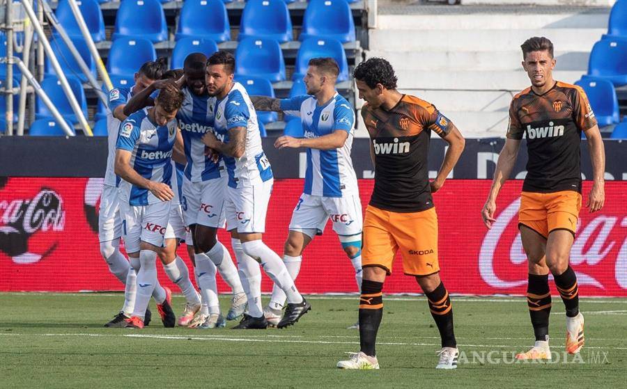 $!El Leganés de Aguirre se aferra a la primera división con victoria sobre el Valencia