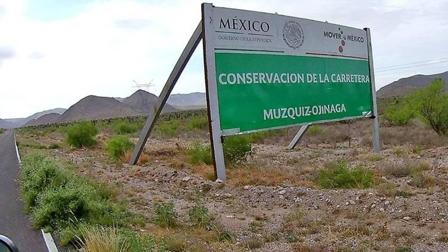 La carretera Múzquiz-Ojinaga ahorraría 685 km de recorrido para llegar a Ciudad Camargo.