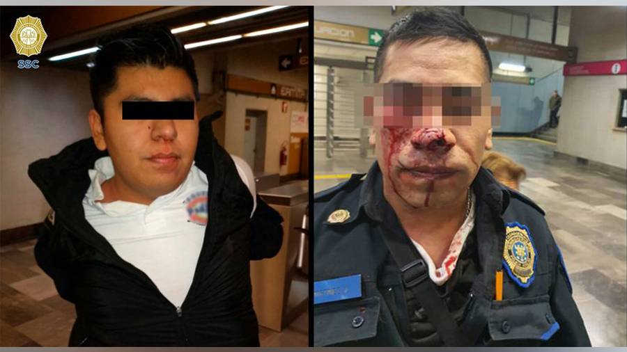 'El caníbal del Metro' mordió a un policía en estación Ermita de CDMX