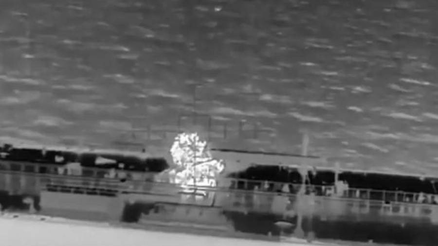 Según las autoridades, la operación fuera de área marca la primera vez que Kiev ataca en aguas neutrales.