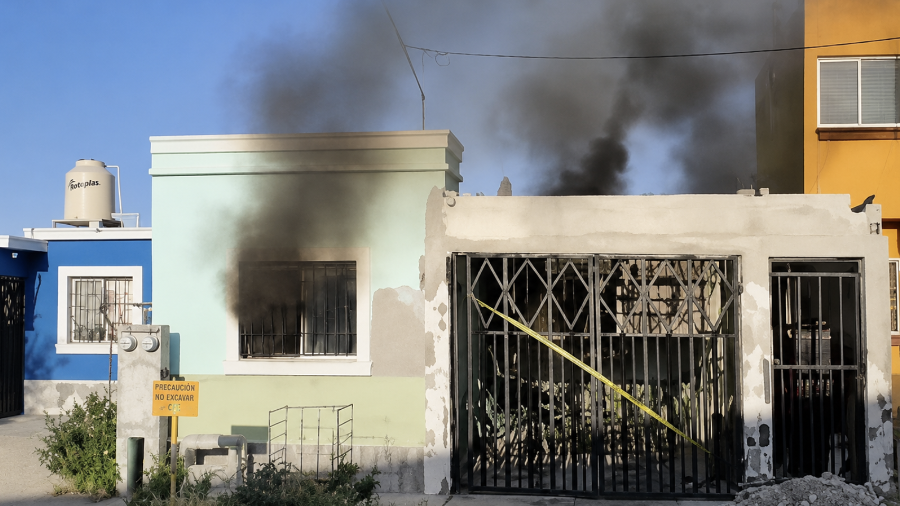 Piedras Negras: pareja sufre quemaduras graves tras incendio en vivienda