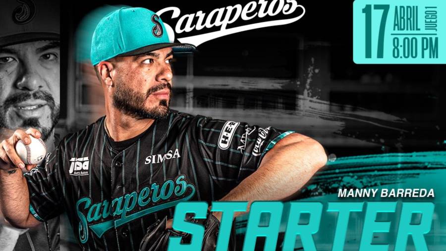 Manny Barreda será el encargado de abrir la Temporada 2026 para Saraperos de Saltillo en el duelo inaugural ante Toros de Tijuana, este 17 de abril en el Estadio Francisco I. Madero.