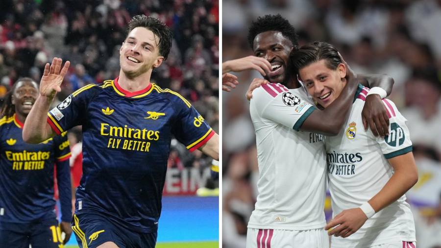 Declan Rice y Arda Güler fueron protagonistas en la Champions League, al marcar goles clave para el empate del Arsenal y la goleada del Real Madrid, respectivamente.