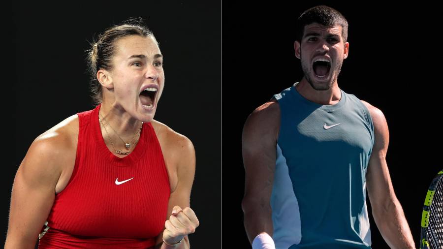 Carlos Alcaraz y Aryna Sabalenka encabezan el cartel del Australian Open 2026, que arranca este sábado en Melbourne con enfrentamientos de alto impacto desde la primera ronda.