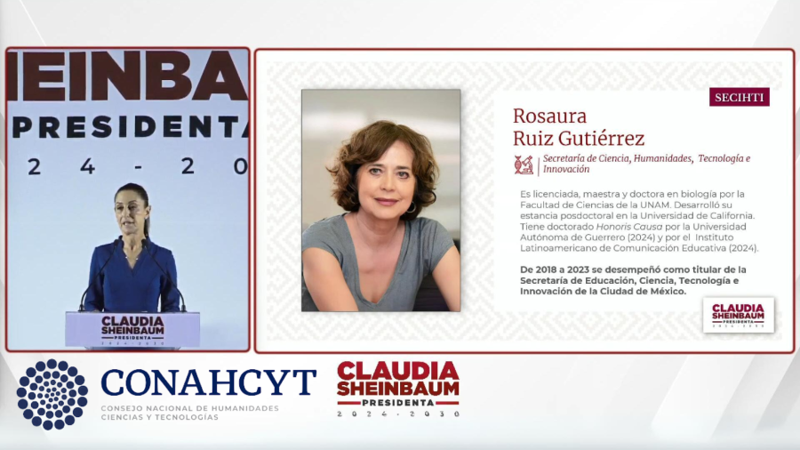 La nueva secretaría, bajo la dirección de Rosaura Ruiz Gutiérrez, buscará mejorar la formación científica, impulsar la innovación tecnológica y promover la integración de investigadores