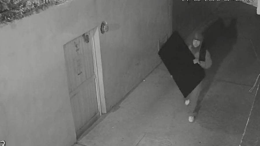 Cámaras de seguridad registraron el hurto.