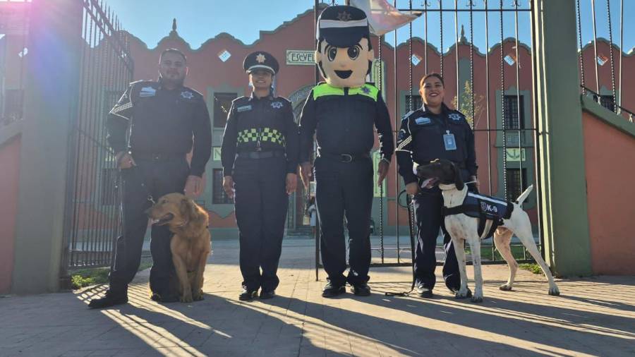 El operativo busca garantizar un entorno seguro para la comunidad escolar.