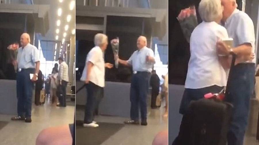 Pareja de ancianos conmueve a miles con lección de amor