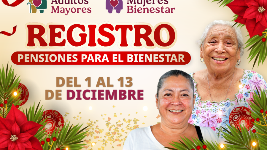 Desde el 1 de diciembre, la Secretaría del Bienestar, encabezada por Ariadna Montiel, informó que se abrió un último periodo de registro en 2025 para la Pensión del Bienestar.