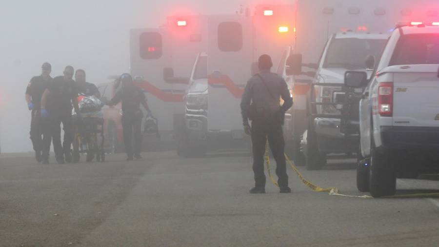 Una pequeña aeronave de la Secretaría de Marina (Semar) de México que transportaba a un paciente menor de edad con quemaduras y a otras siete personas.