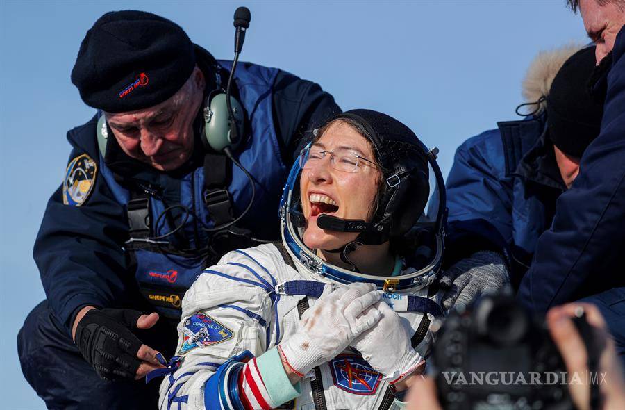 $!Christina Koch vuelve a la Tierra como la mujer con la misión más larga en el espacio