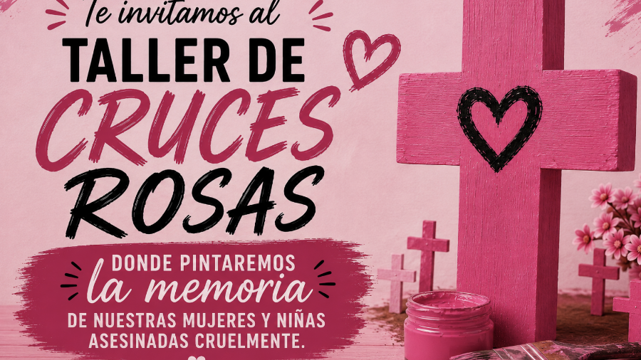 Familias de víctimas convocaron a donar madera, pintura rosa y negra y brochas para elaborar las cruces que formarán parte de las actividades previstas hasta noviembre.