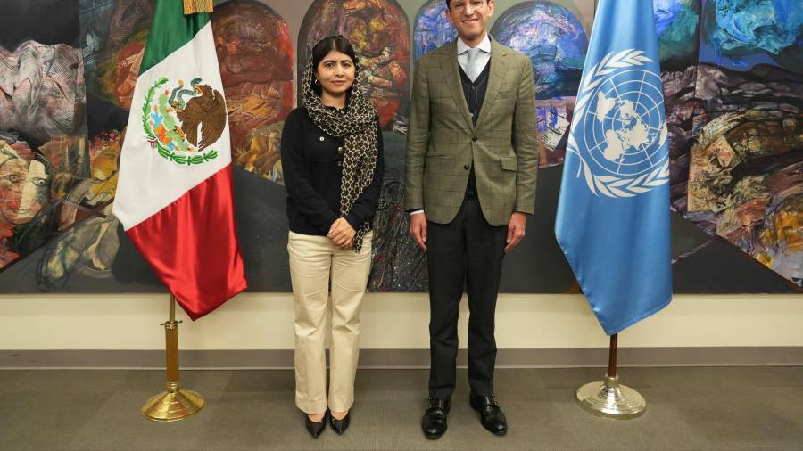 Raúl Velasco Álvarez se reunió con Malala Yousafzai en Nueva York durante la Asamblea General de la ONU.