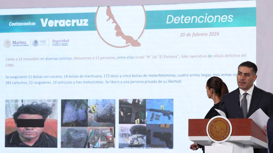Harfuch destacó detenciones que recientemente se ejecutaron durante las últimas semanas en el País.