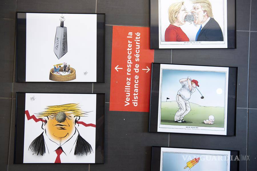 $!Ridiculizan la reelección de Donald Trump en la exposición &quot;Se perfila para la Casa Blanca&quot; (fotos)