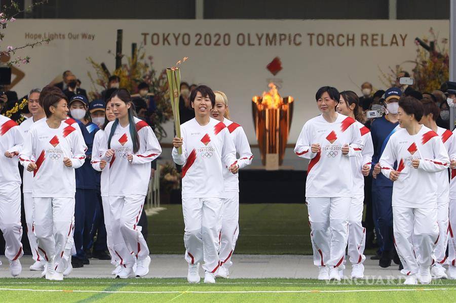 $!Inicia el recorrido de la antorcha olímpica de los Juegos de Tokio