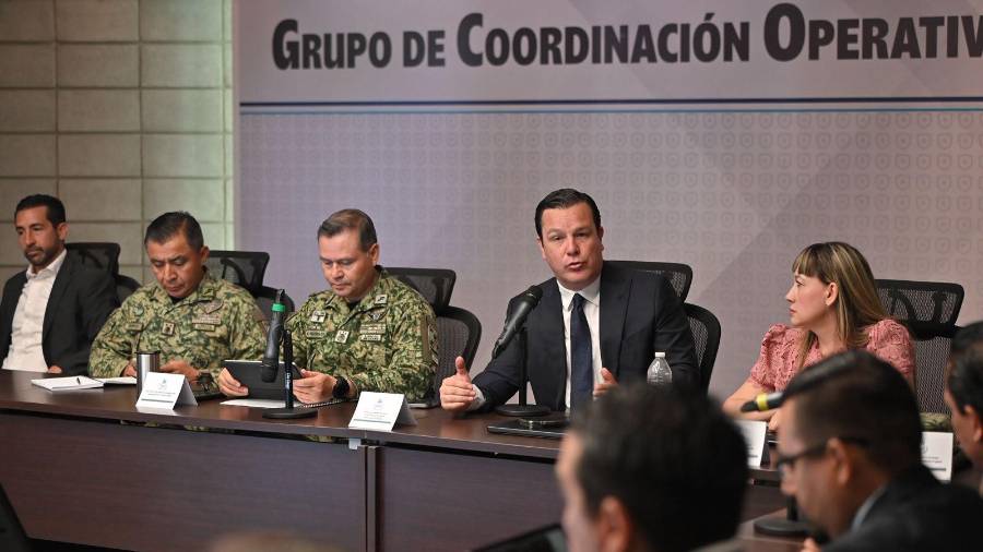 Durante la reunión se presentaron resultados de cateos, aseguramientos y detenciones derivados de operativos conjuntos.
