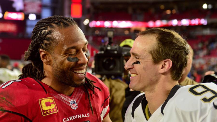 Drew Brees y Larry Fitzgerald aparecen entre los finalistas de primera elegibilidad rumbo al Salón de la Fama de la NFL, reconocimiento que podría consagrarlos como inmortales en su primer año de votación.