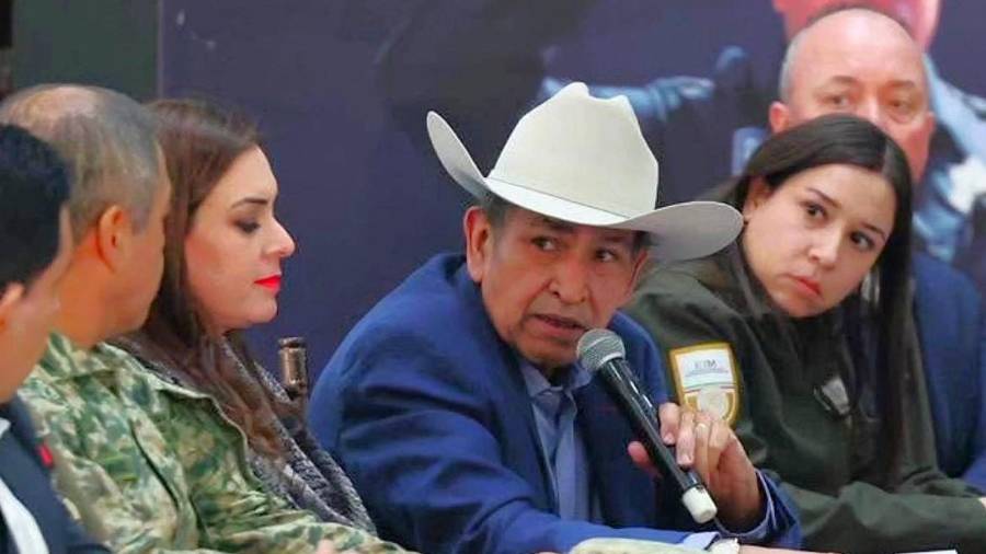 Abel Ayala Flores, presidente de la UGRC, durante la sesión del Consejo Estatal de Seguridad.
