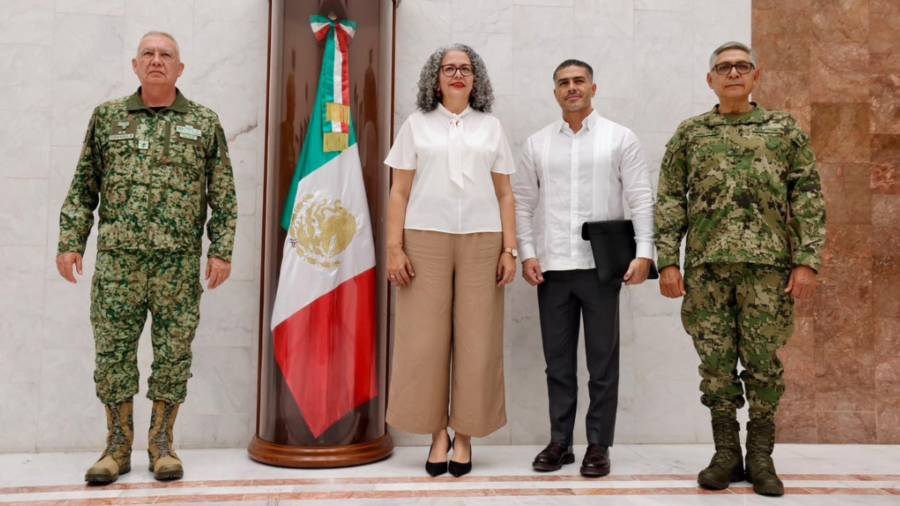 Domínguez Nava indicó que “la tranquilidad de las y los sinaloenses son prioridad para el Gobierno de la presidenta y para este Gobierno del Estado”.