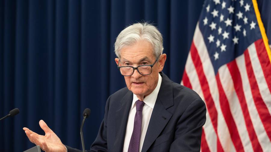 El presidente de la Reserva Federal, Jerome Powell, habla durante una conferencia de prensa en la Reserva Federal tras la reunión del Comité Federal de Mercado Abierto en Washington.