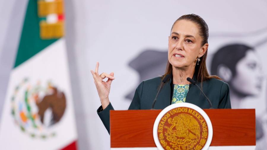 Claudia Sheinbaum Pardo, presidenta de México, encabezó la conferencia Mañanera del Pueblo en la que se expusieron los avances y calendario de actividades del Plan Michoacán por la Paz y la Justicia.