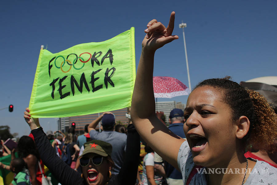 $!Protestan contra Michel Temer en 40 ciudades brasileñas
