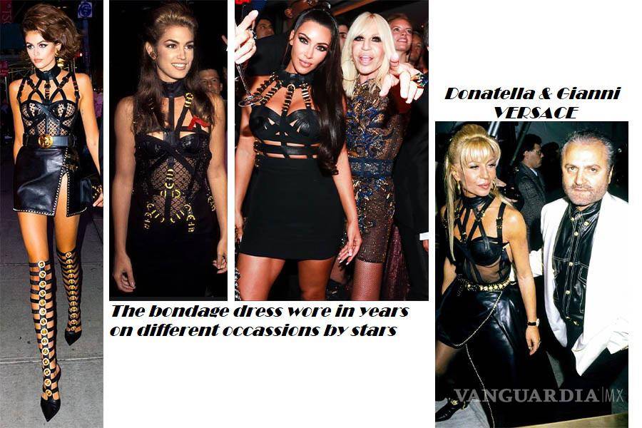 $!Donatella Versace, Cindy Crawford, su hija Kaia Gerber, Kim Kardashian, Penélope Cruz y ahora Dua Lipa, son algunas de las estrellas que han utilizado el vestido ‘bondage sexy’.