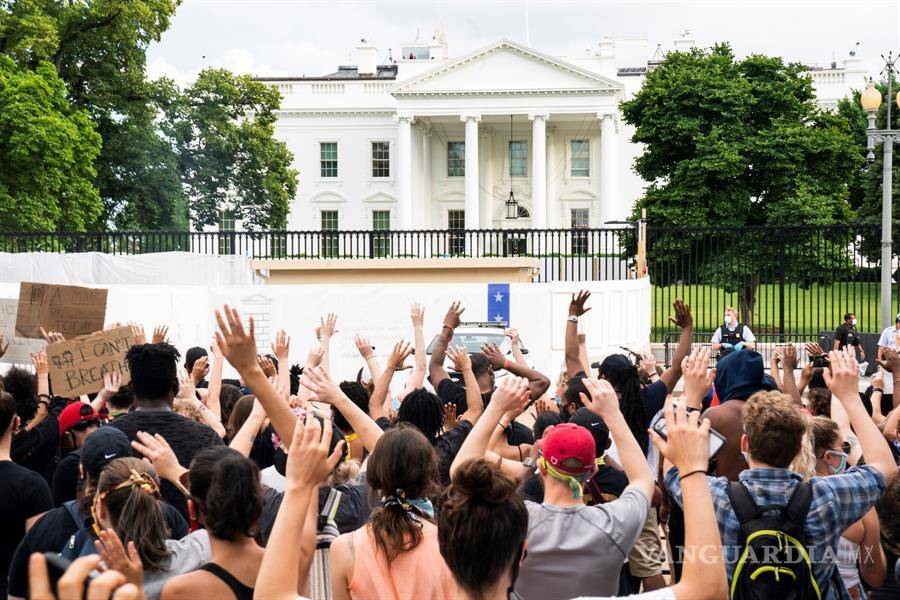 $!Trump critica protesta por muerte de George Floyd frente a la Casa Blanca