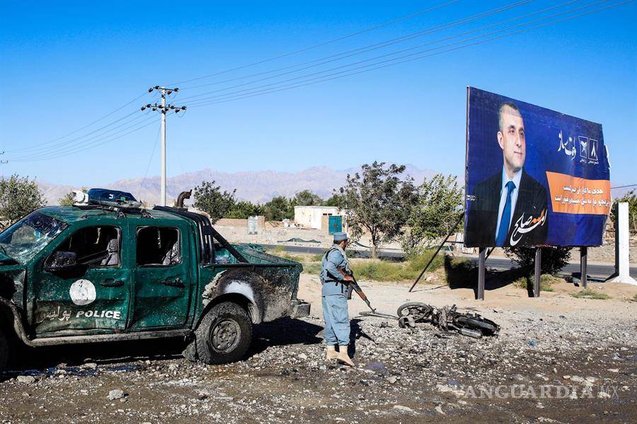 $!Doble atentado suicida en acto de campaña deja 63 muertos en Afganistán