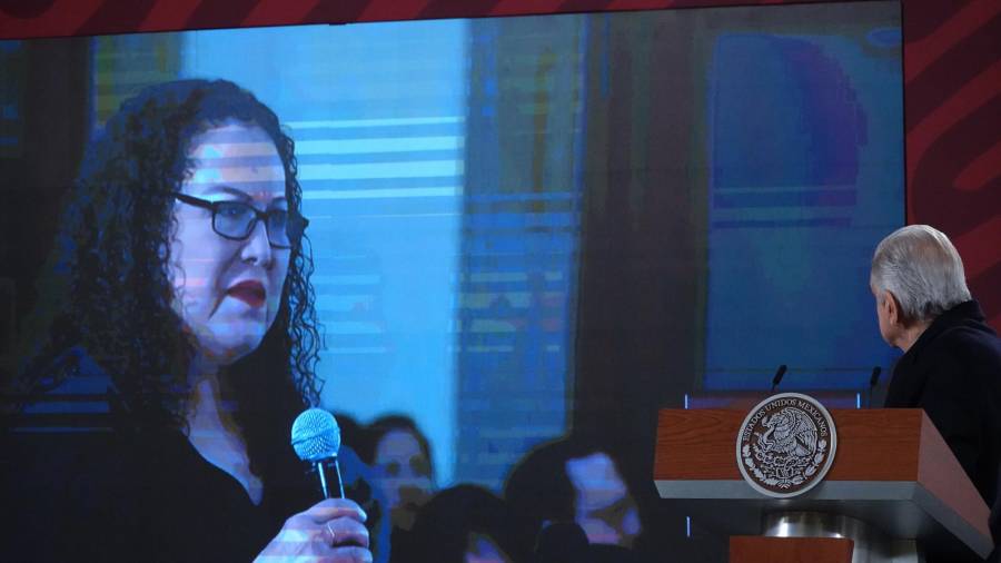 Recuerdo. El titular del Ejecutivo ordenó transmitir en la mañanera el encuentro que tuvo con la periodista Lourdes Maldonado en 2019.