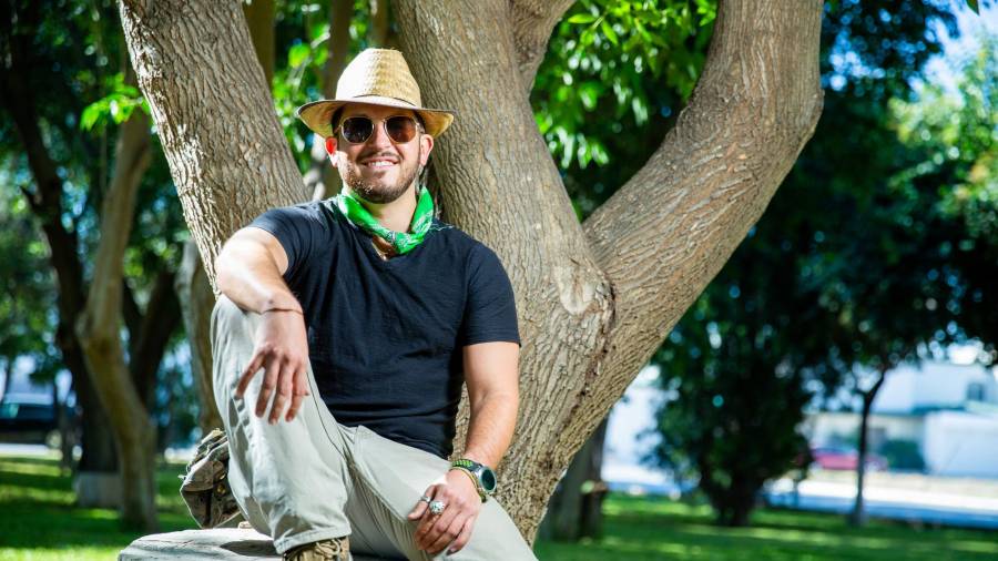 Marco Antonio Villarreal en la plaza de San Agustín. Foto: