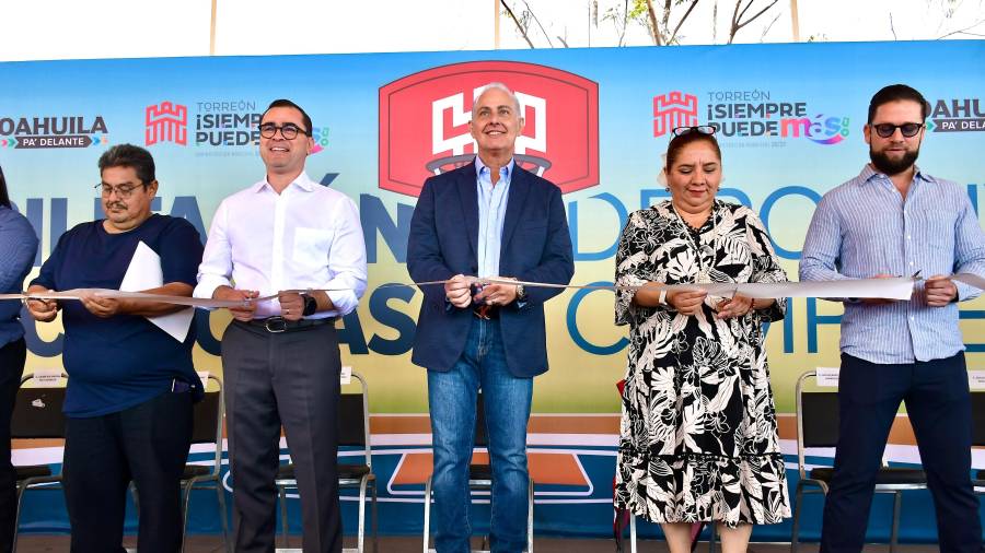 La rehabilitación de las canchas de basquetbol contó con la colaboración de Fundación Soriana.