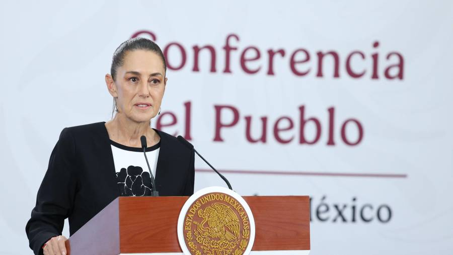 Claudia Sheinbaum rechazó reportajes sobre presuntos nexos de hijos de AMLO con el crimen organizado y defendió la relación México-EU.