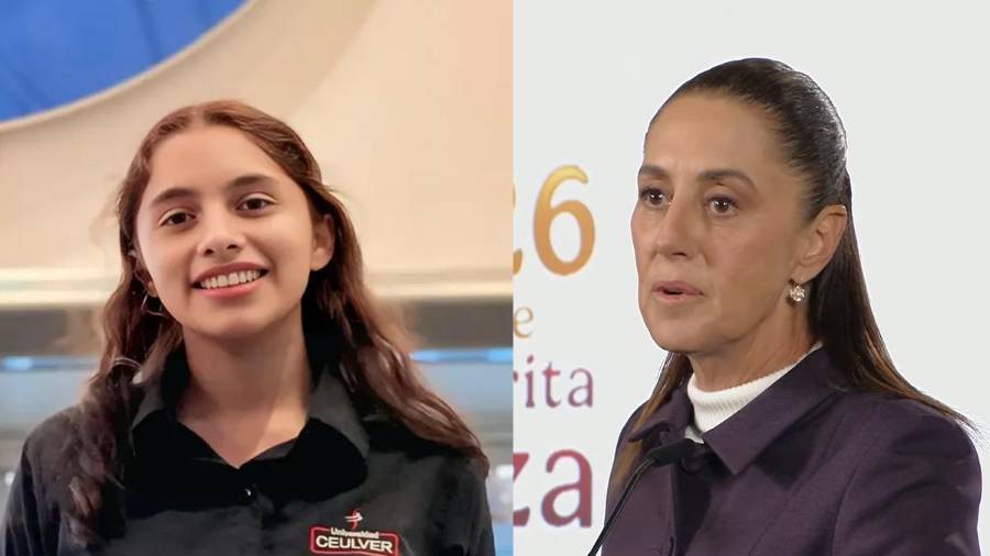 La presidenta Sheinbaum reconoció públicamente a Valeria Palacios Cruz, joven veracruzana y egresada del Conalep, quien obtuvo la Medalla Mundial de Educación 2025.