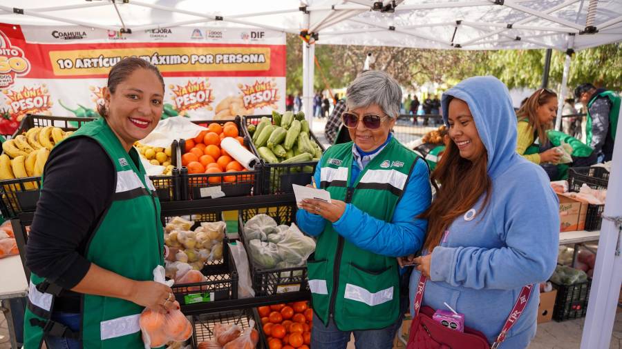 El programa permite un ahorro significativo, ya que una despensa de 130 pesos equivale a 1,600 pesos en supermercados.
