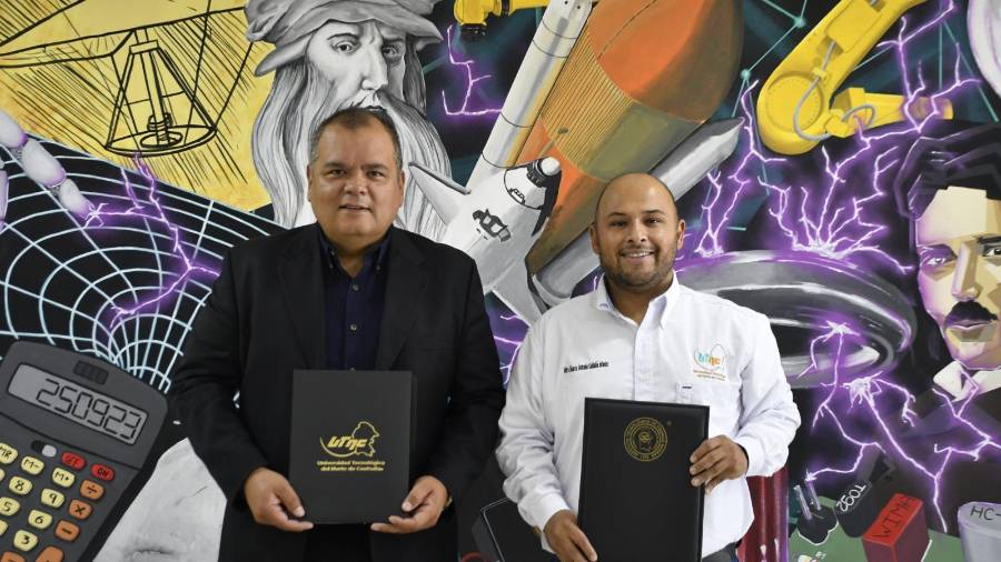 Autoridades de la UTNC y el ITPN concretaron el convenio de colaboración institucional.