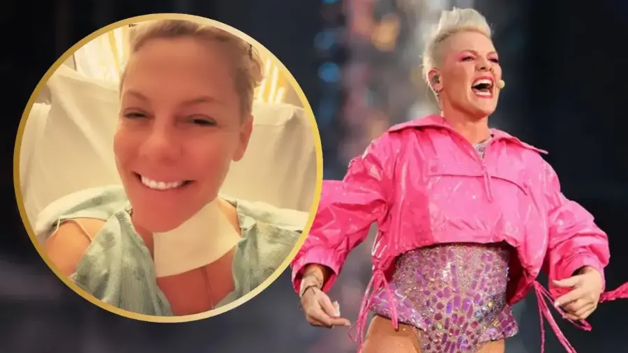 Pink compartió desde el hospital detalles de la cirugía cervical a la que fue sometida para mejorar su salud antes de volver a los escenarios. FOTO: ESPECIAL / INSTAGRAM