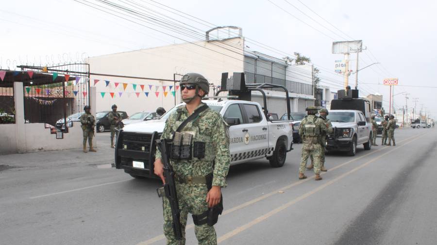 Sedena y GN se dieron cita en el lugar para realizar el cateo.